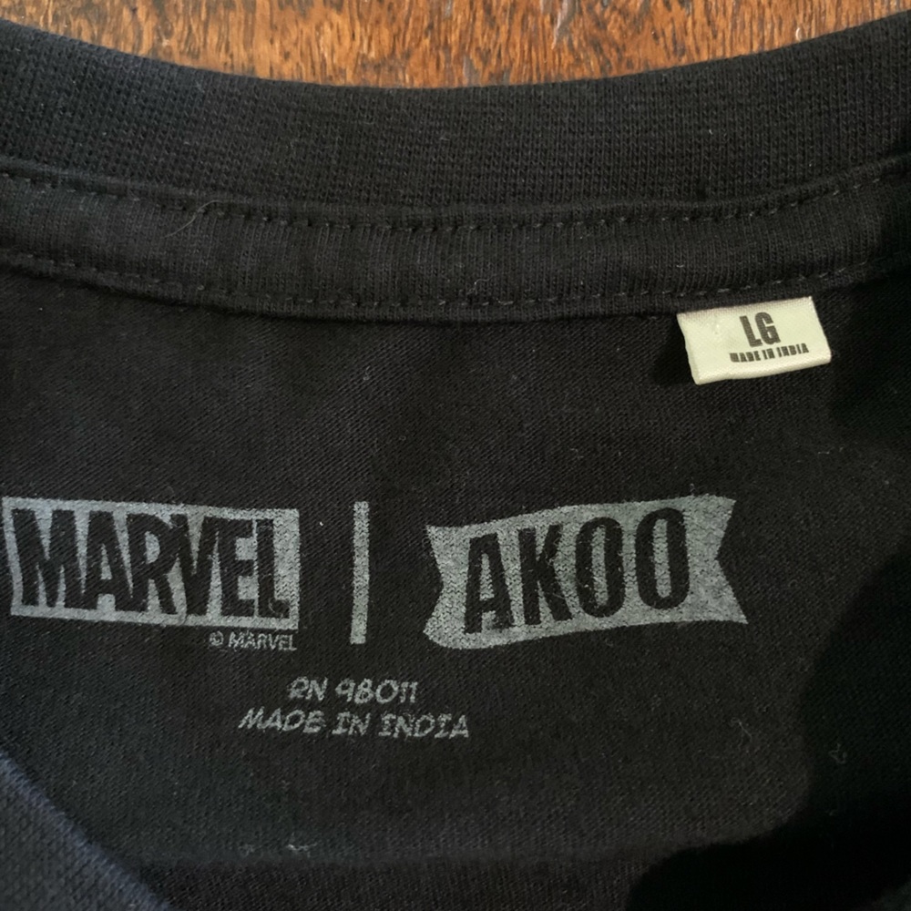 AKOO x Marvel Men’s Size Large Black Panther Short Sleeve T-Shirt - Picture 5 of 8
